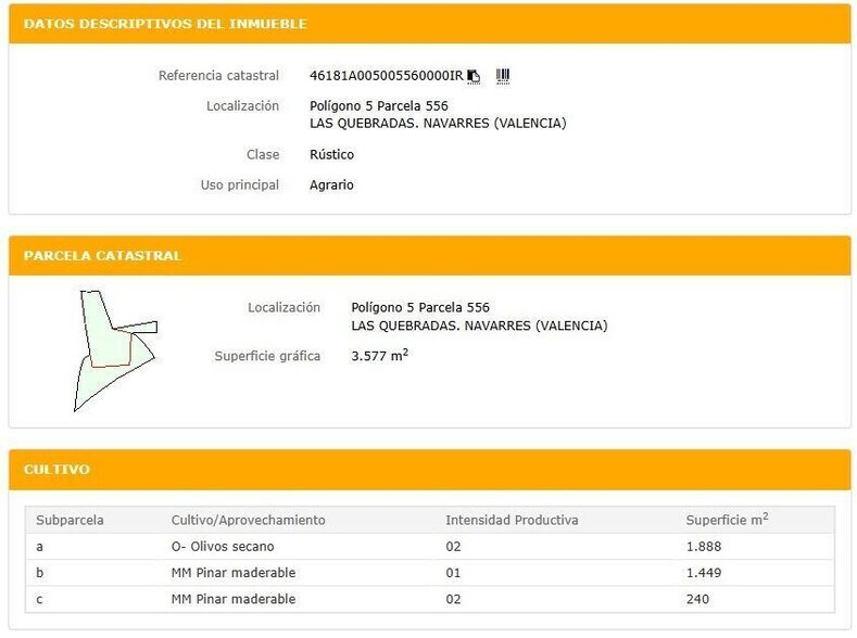 Land in València, Valencia for sale - Site Plan - Image 2 of 2