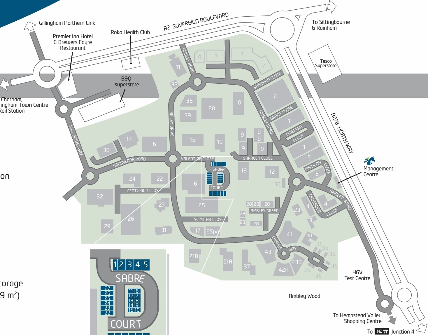 Sabre Ct, Gillingham to rent Site Plan- Image 1 of 3
