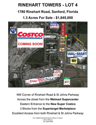 More details for 1780 Rinehart Rd, Sanford, FL - Land for Sale