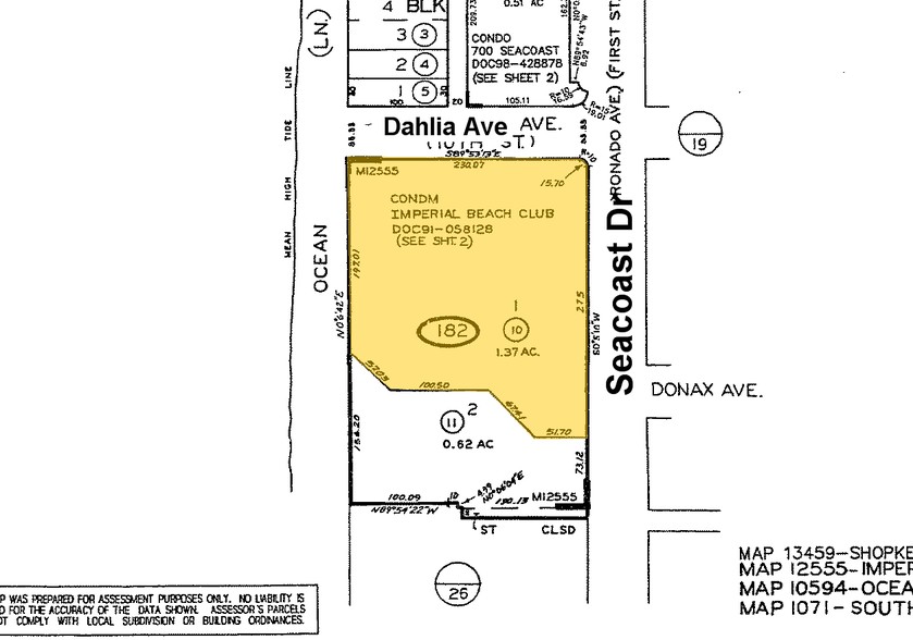 710 Seacoast Dr, Imperial Beach, CA for sale - Plat Map - Image 1 of 1