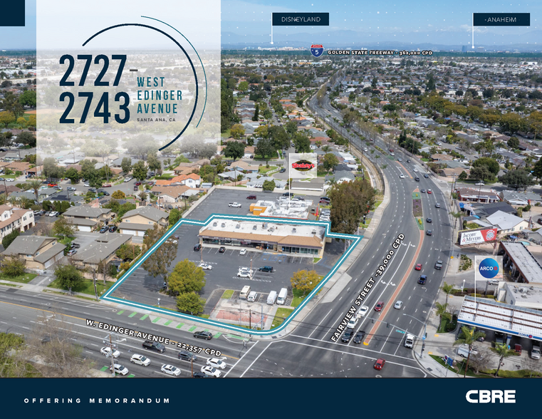 2727-2743 W Edinger Ave, Santa Ana, CA for sale - Building Photo - Image 1 of 6