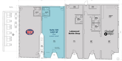 16300-16306 Detroit Ave, Cleveland, OH to rent Floor Plan- Image 1 of 2