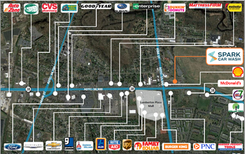 1659 Route 38, Mount Holly, NJ - aerial  map view