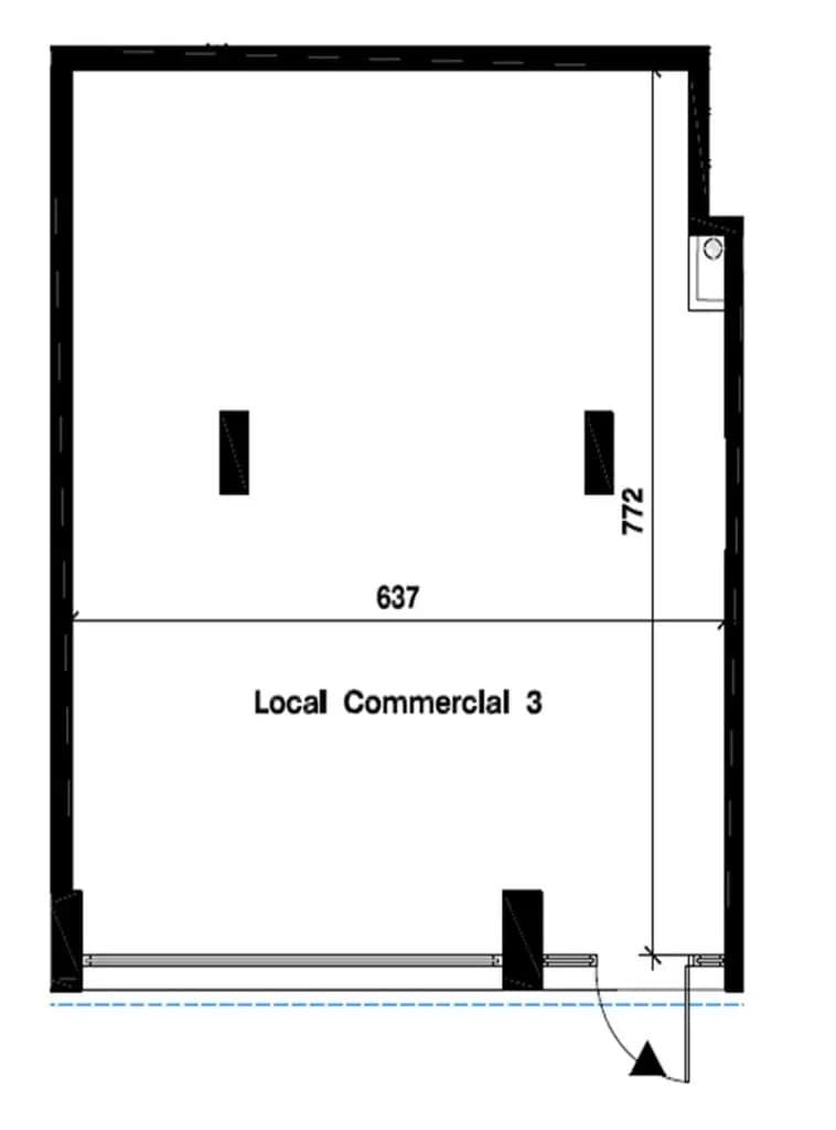 Retail in Fontenay-sous-Bois to rent Floor Plan- Image 1 of 2