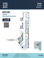 1220 19th St NW, Washington, DC for rent Floor Plan- Image 1 of 2