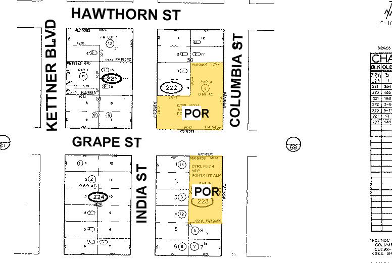 1970 Columbia St, San Diego, CA for rent - Plat Map - Image 3 of 6