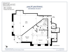 1221 W 3rd St, Los Angeles, CA for rent Floor Plan- Image 1 of 1