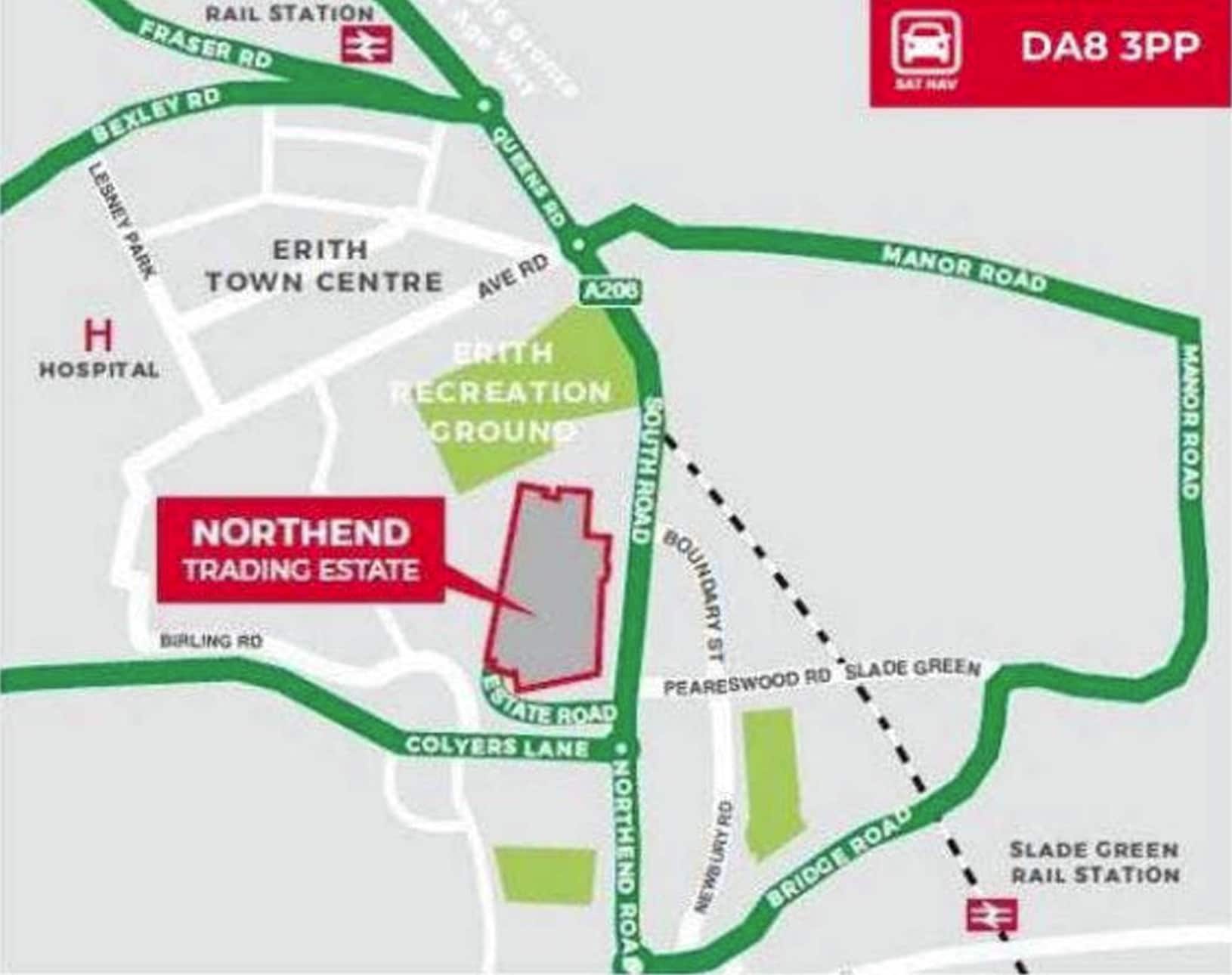Northend Rd, Erith to rent Map- Image 1 of 2
