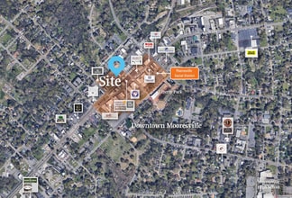 128-162 N Broad St, Mooresville, NC - Aerial  map view