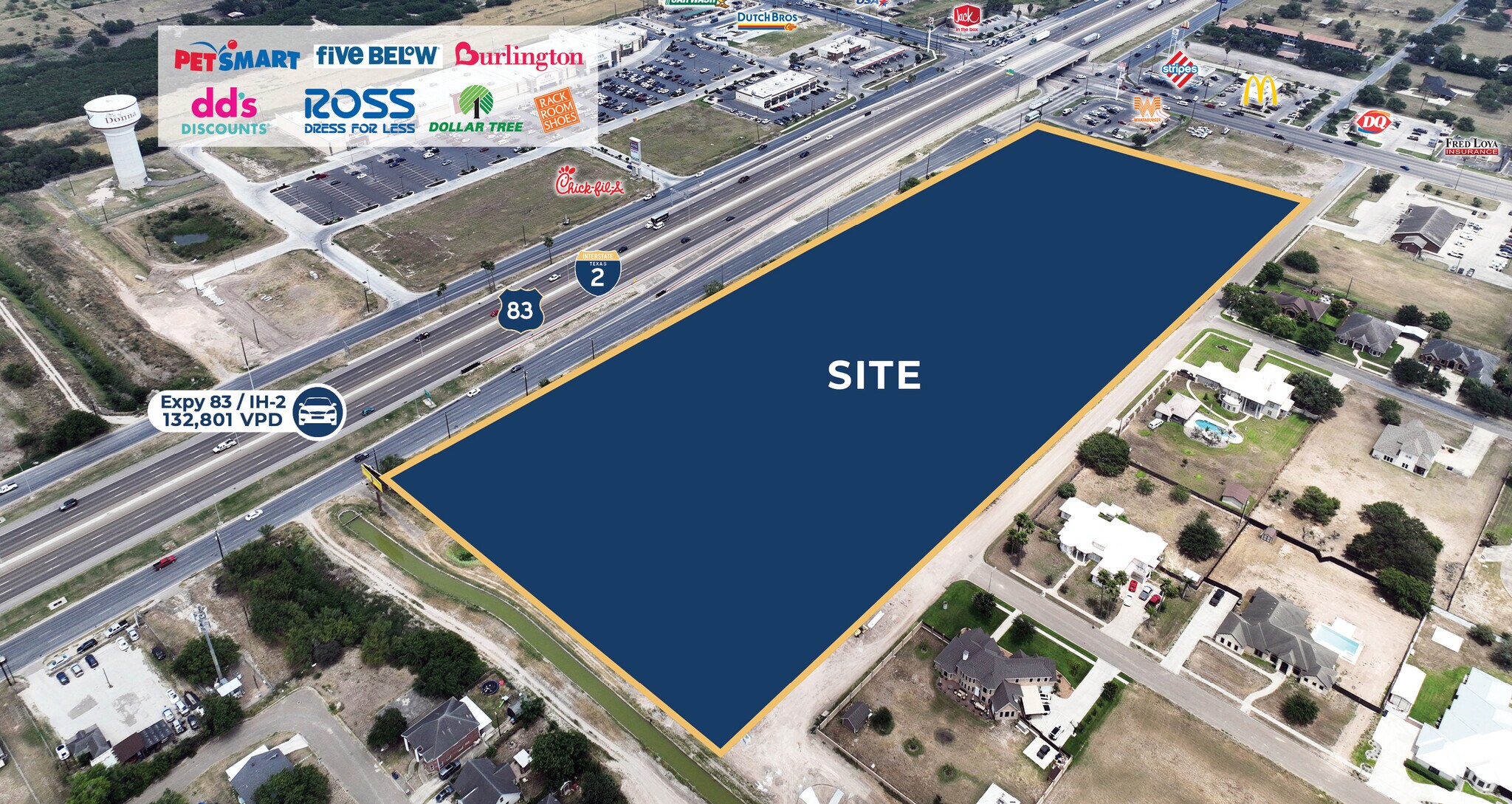 SWQ EXPY 83 & F.M. 493, Donna, TX to rent Building Photo- Image 1 of 4