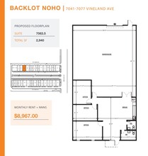 7041-7057 1/2 Vineland Ave, North Hollywood, CA for rent Floor Plan- Image 1 of 1