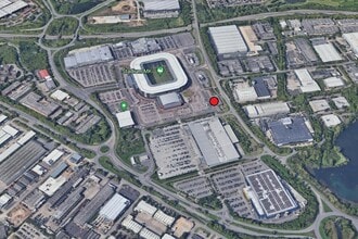 Stadium Way W, Milton Keynes, BKM - AERIAL map view