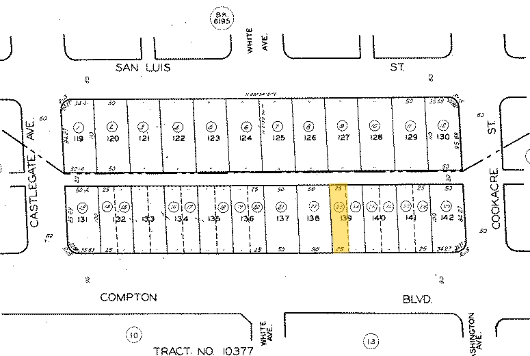 4309 E Compton Blvd, Compton, CA for sale - Plat Map - Image 1 of 1