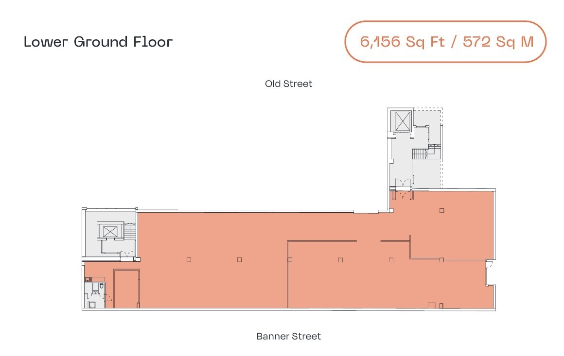 28-42 Banner St, London to rent Floor Plan- Image 1 of 7