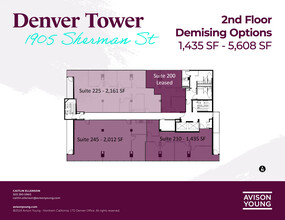 1905 Sherman St, Denver, CO for rent Floor Plan- Image 2 of 2