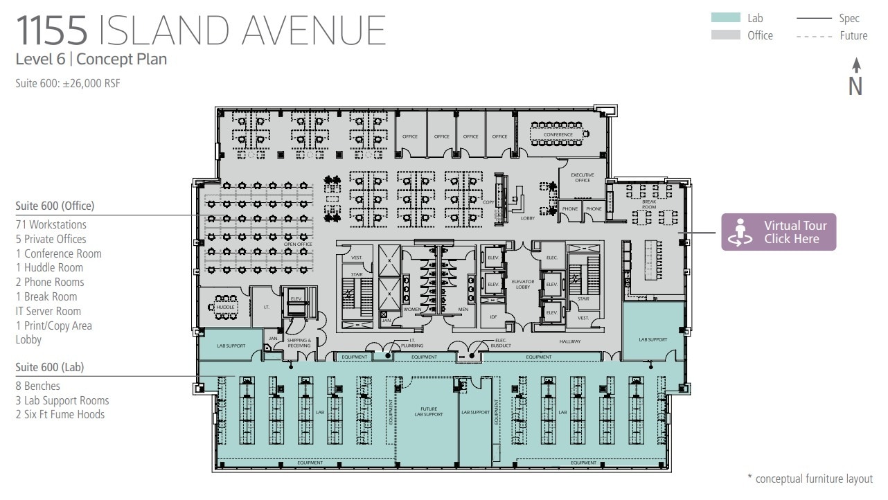 1155 Island Ave, San Diego, CA to rent Floor Plan- Image 1 of 1