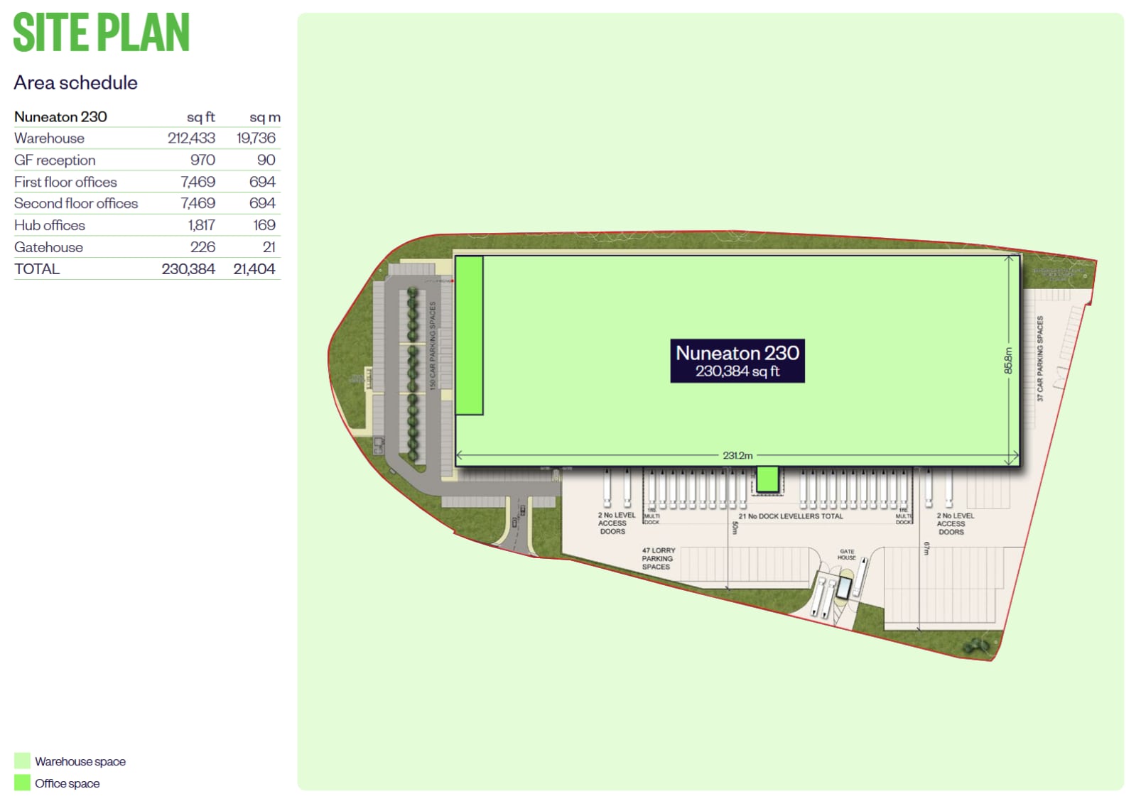 St Georges Way, Nuneaton to rent Site Plan- Image 1 of 1