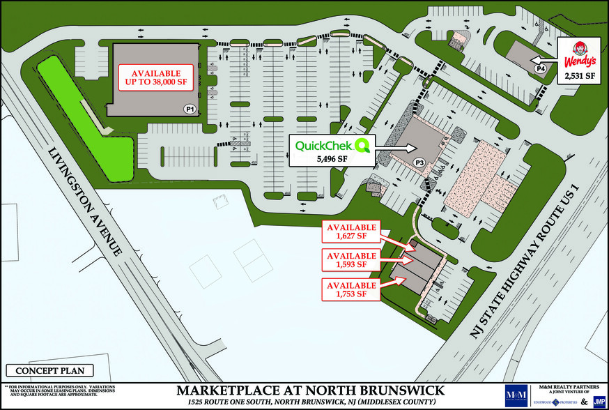 1505 US Highway 1, North Brunswick, NJ for rent - Site Plan - Image 2 of 2