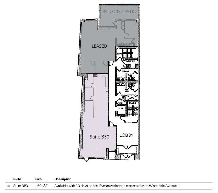 7514 Wisconsin Ave, Bethesda, MD for rent Floor Plan- Image 1 of 1