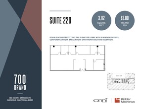 700 N Brand Blvd, Glendale, CA for rent Floor Plan- Image 1 of 1