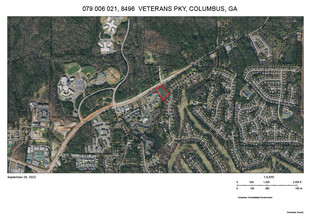 8496 Veterans Pky, Columbus, GA - aerial  map view