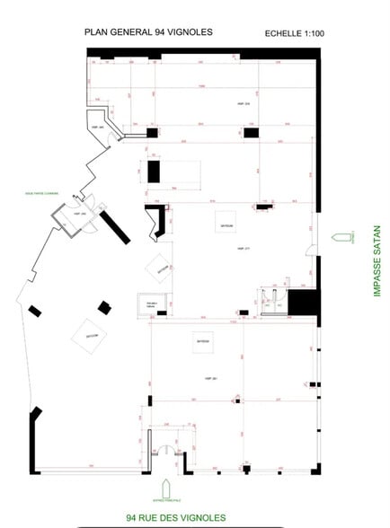 Retail in Paris to rent - Floor Plan - Image 3 of 4