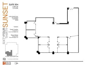 6430 W Sunset Blvd, Los Angeles, CA to rent Floor Plan- Image 1 of 1
