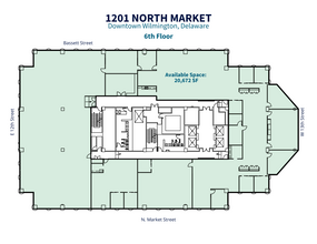 1201 N Market St, Wilmington, DE for rent Floor Plan- Image 1 of 1