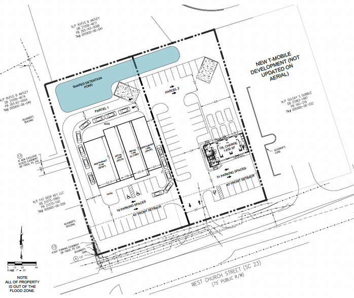 107 Church St, Batesburg Leesville, SC for rent - Site Plan - Image 2 of 3