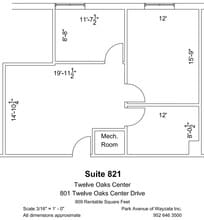 600 Twelve Oaks Center Dr, Wayzata, MN to rent Floor Plan- Image 1 of 1