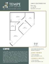 1400 E Southern Ave, Tempe, AZ to rent Floor Plan- Image 1 of 1
