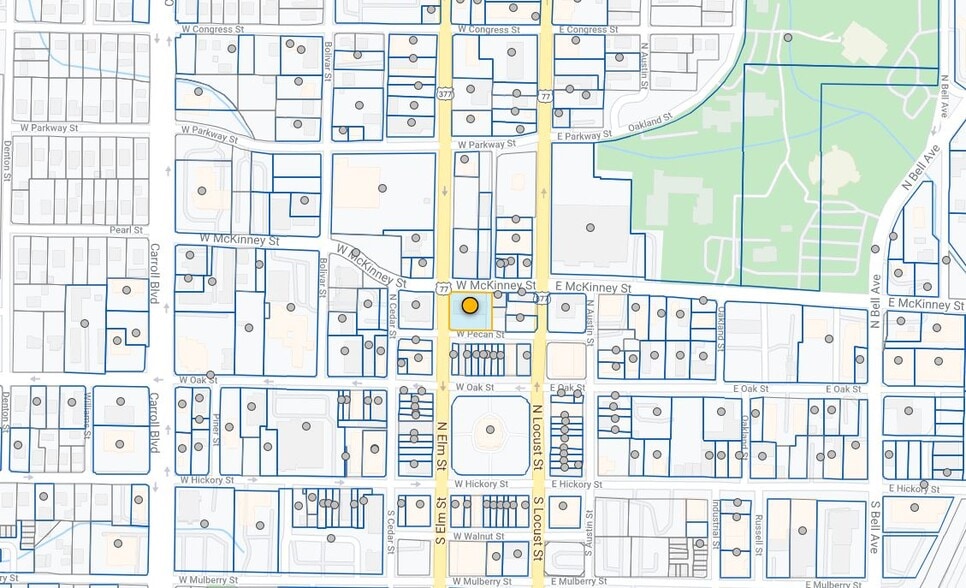 218 N Elm St, Denton, TX to rent - Plat Map - Image 2 of 2