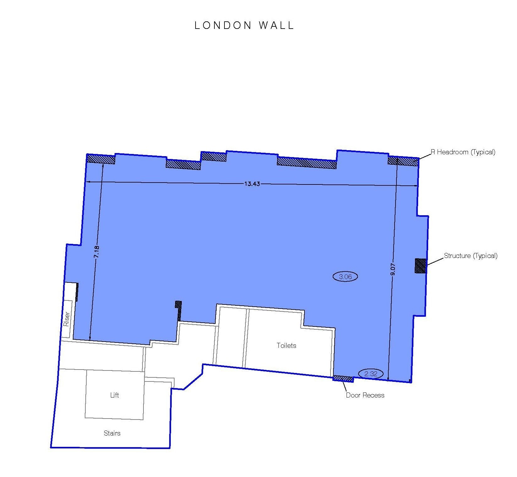 64 London Wall, London to rent Floor Plan- Image 1 of 1