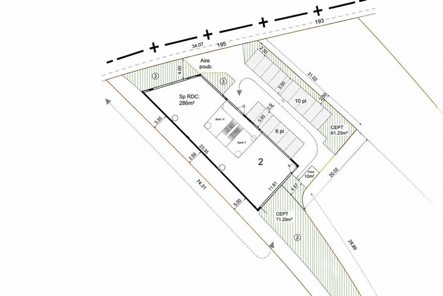Light Industrial in Toulouse to rent - Site Plan - Image 2 of 2