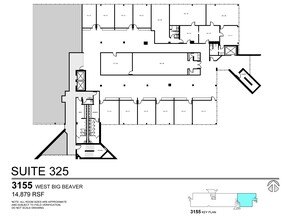 3155 W Big Beaver Rd, Troy, MI for rent Floor Plan- Image 1 of 1