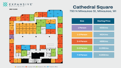 790 N Milwaukee St, Milwaukee, WI for rent Floor Plan- Image 1 of 4