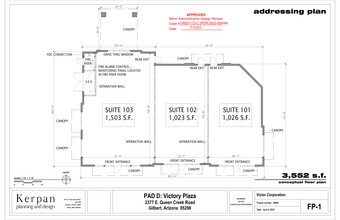 2343 E Queen Creek, Gilbert, AZ for rent Site Plan- Image 1 of 3