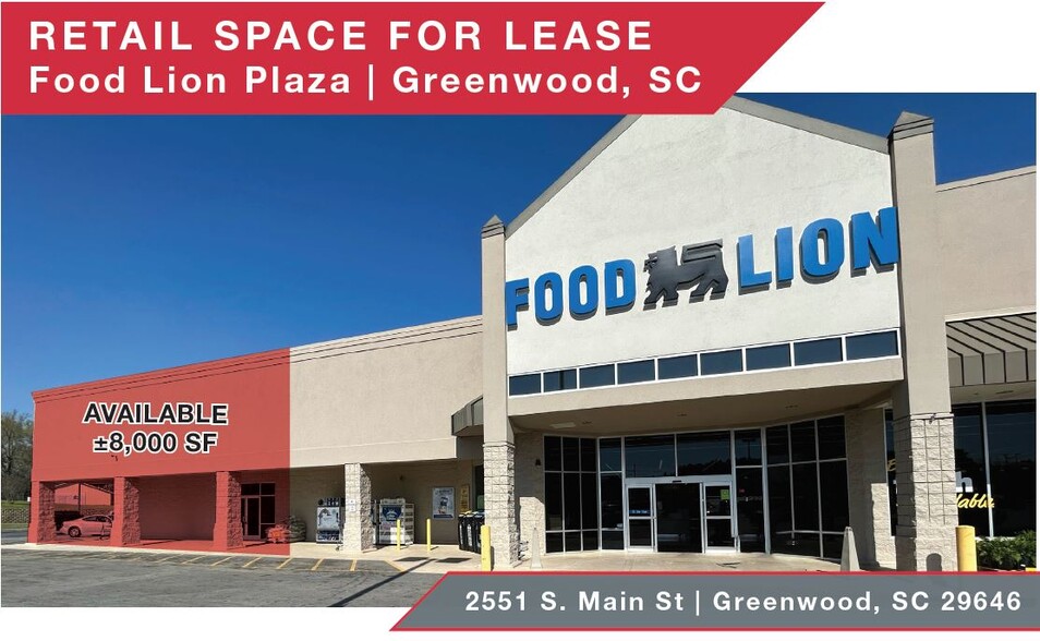 2551 S Main St, Greenwood, SC for rent - Building Photo - Image 1 of 4