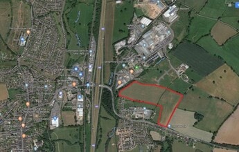 Honiton Rd, Cullompton, DEV - Aerial map view