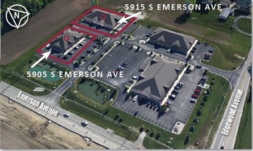 5905 S Emerson Ave, Indianapolis, IN - aerial  map view