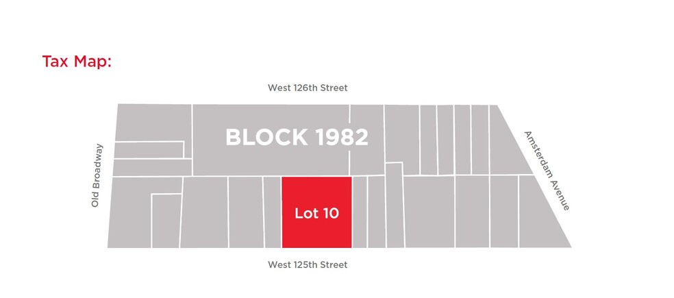 527 W 125th St, New York, NY for sale - Plat Map - Image 1 of 1