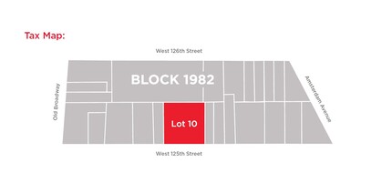 527 W 125th St, New York, NY for sale Plat Map- Image 1 of 2