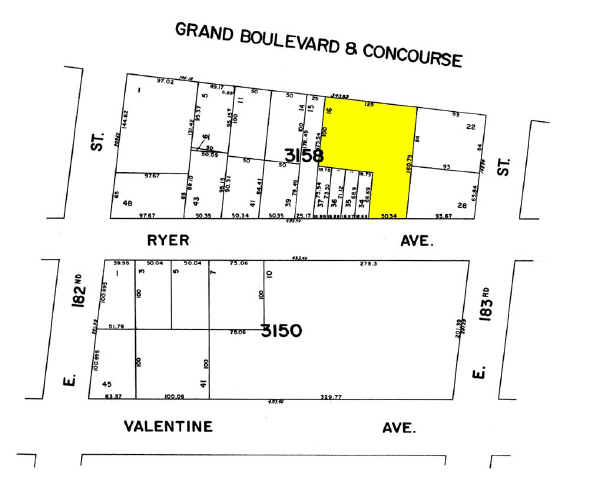 2256-2268 Grand Concourse, Bronx, NY for rent - Plat Map - Image 3 of 4