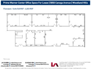 5850 Canoga Ave, Woodland Hills, CA for rent Floor Plan- Image 1 of 6