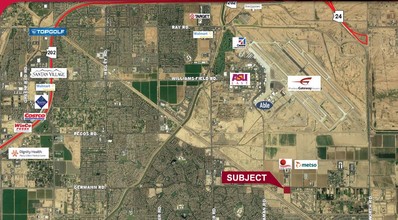 SWC Germann Rd. & 196th St, Mesa, AZ - aerial  map view