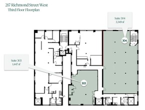 217-225 Richmond St W, Toronto, ON for rent Floor Plan- Image 1 of 1