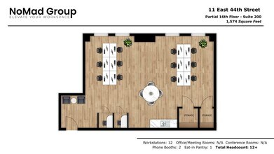 11 E 44th St, New York, NY for rent Floor Plan- Image 1 of 3