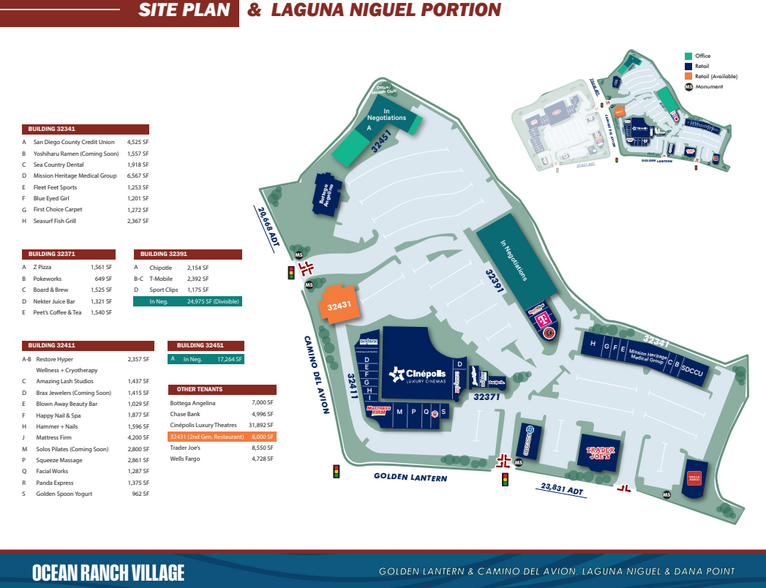 32431 Golden Lantern St, Laguna Niguel, CA for rent - Site Plan - Image 2 of 2