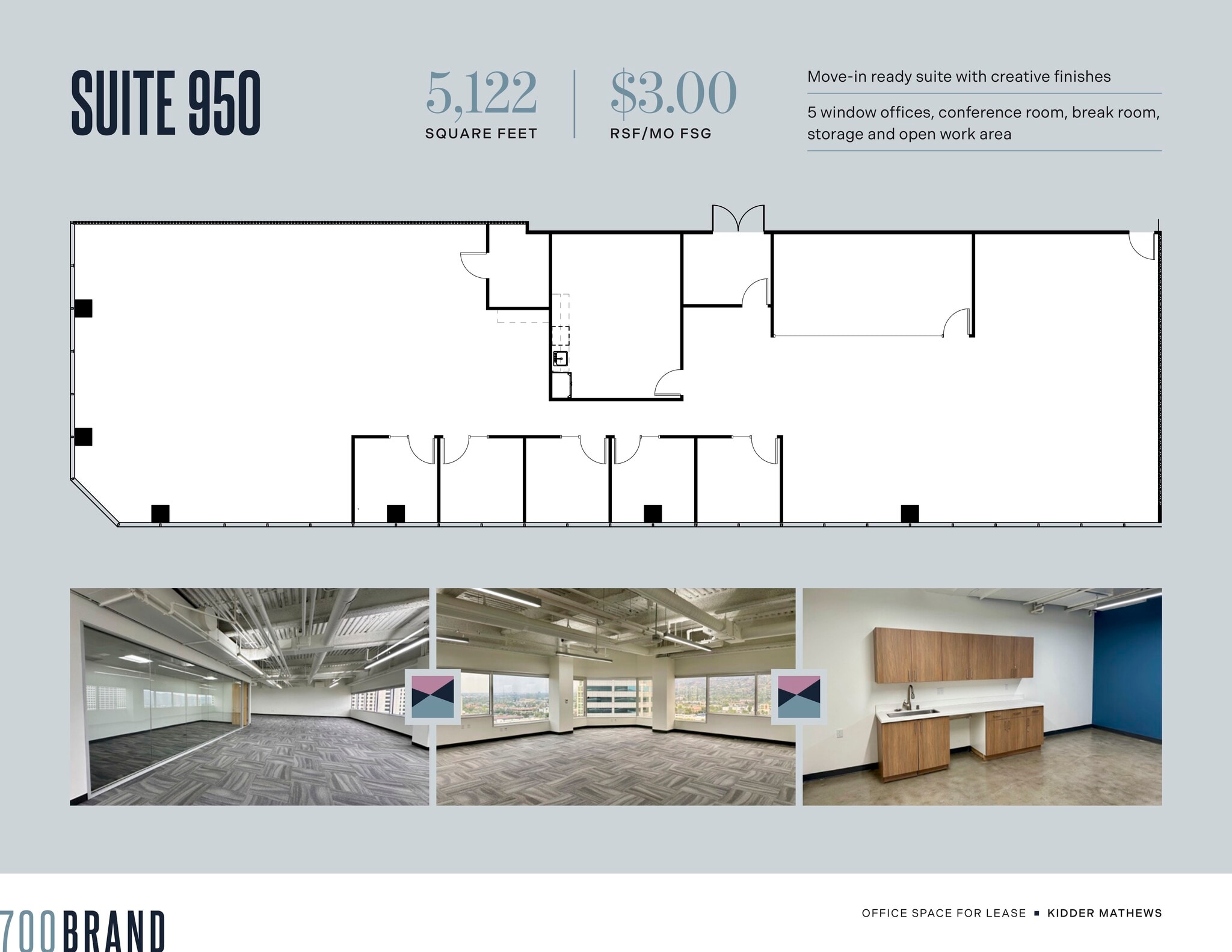 700 N Brand Blvd, Glendale, CA to rent Floor Plan- Image 1 of 6