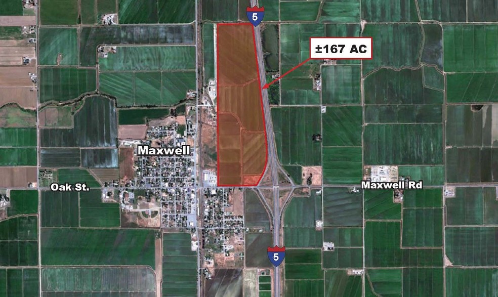 Oak St & Old Hwy 99 W, Maxwell, CA for sale - Building Photo - Image 1 of 1